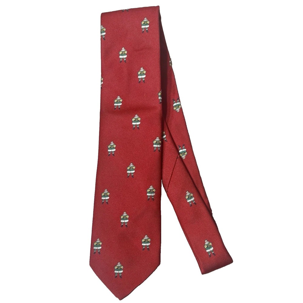 Vintage Santa Claus Hand Sewn Neck Tie by Robert Talbott from England. 54"x3"